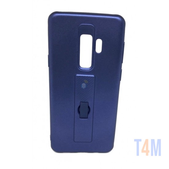 CAPA DE SILICONE MOTOMO COM ANEL DE DEDO PARA SAMSUNG GALAXY S9/G960 AZUL